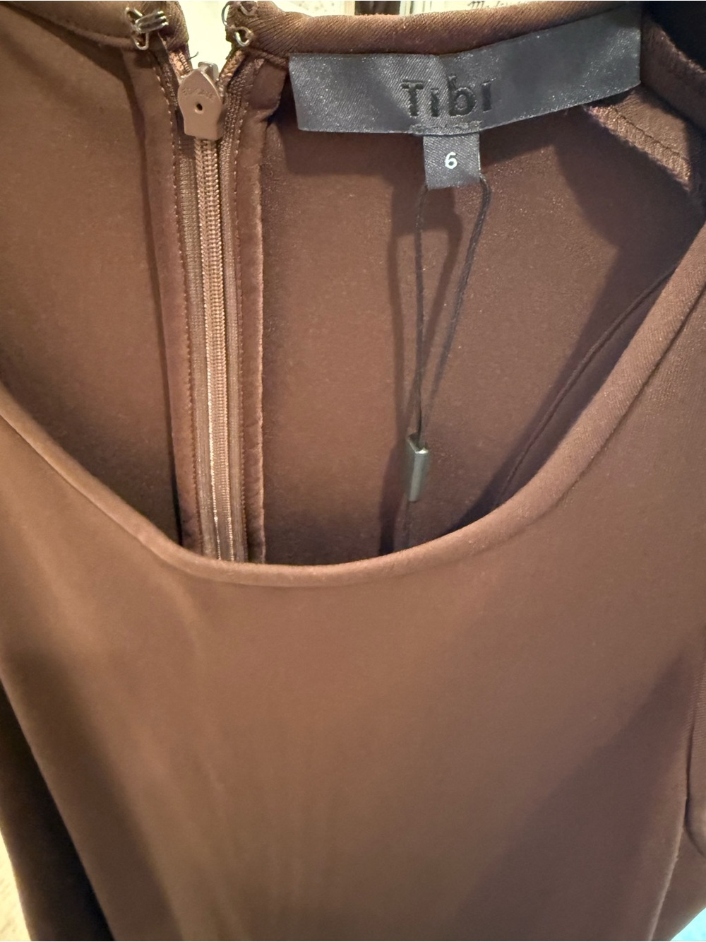 Tibi Brown Sleeveless Maxi Dress - Picture 3 of 6